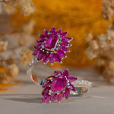 1.95 Carat Natural Diamond and Ruby Ring – Fine Jewelry Design - Gold Stone Diamond