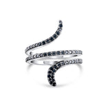 0.40 Carat Natural Diamond Snake Design Ring – Fine Jewelry Design - Gold Stone Diamond