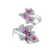 1.34 Carat Natural Diamond and Ruby Ring – Fine Jewelry Design - Gold Stone Diamond