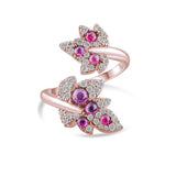 1.34 Carat Natural Diamond and Ruby Ring – Fine Jewelry Design - Gold Stone Diamond