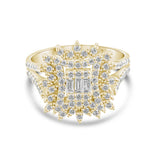 0.94 Carat Natural Baguette Diamond Ring - Gold Stone Diamond