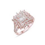 0.94 Carat Natural Baguette Diamond Ring - Gold Stone Diamond