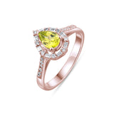 1.11 Carat Natural Diamond and Citrine Ring – Fine Jewelry Design - Gold Stone Diamond