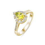 1.11 Carat Natural Diamond and Citrine Ring – Fine Jewelry Design - Gold Stone Diamond