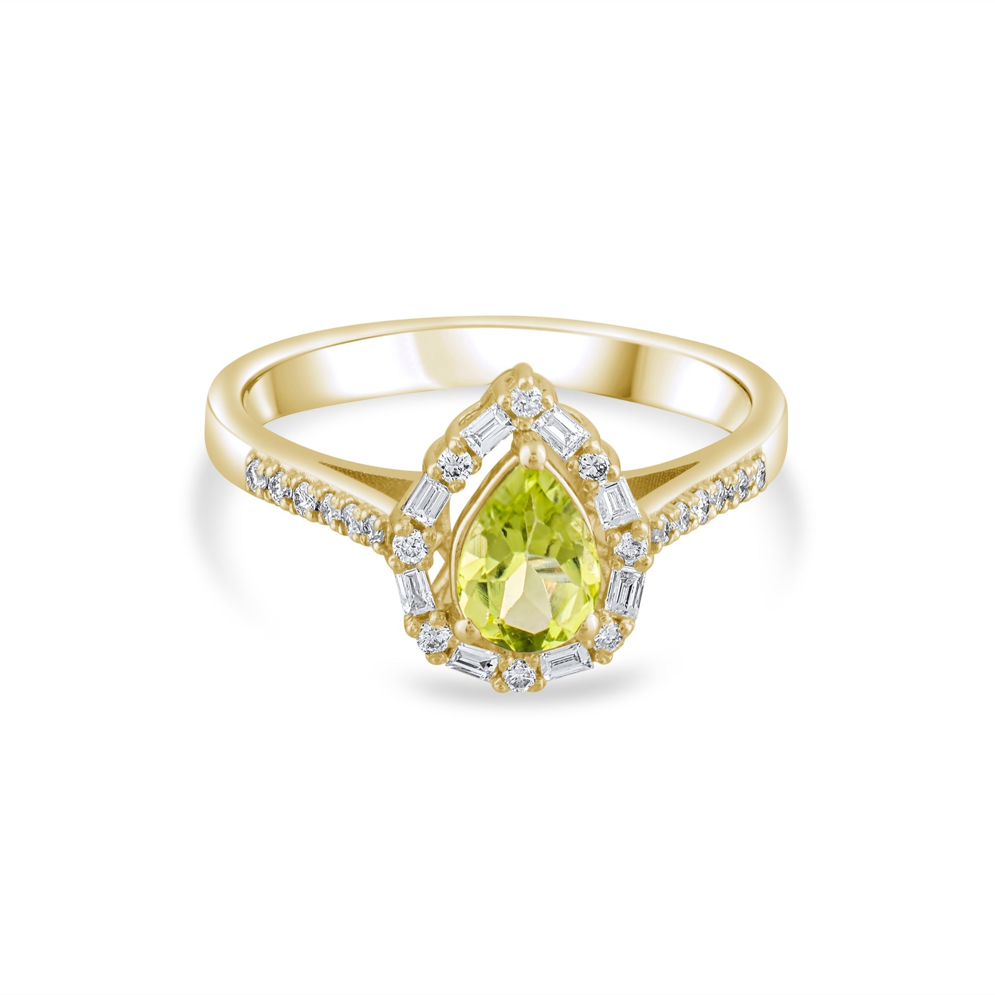 1.11 Carat Natural Diamond and Citrine Ring – Fine Jewelry Design - Gold Stone Diamond