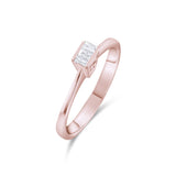 0.20 Carat Natural Baguette Diamond Ring - Gold Stone Diamond