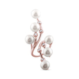 0.19 Carat Natural Diamond and Pearl Ring – Fine Jewelry Design - Gold Stone Diamond
