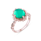 3.63 Carat Natural Diamond and Emerald Ring – Fine Jewelry Design - Gold Stone Diamond