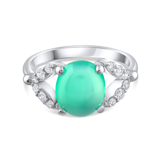 2.86 Carat Natural Diamond and Emerald Ring – Fine Jewelry Design - Gold Stone Diamond