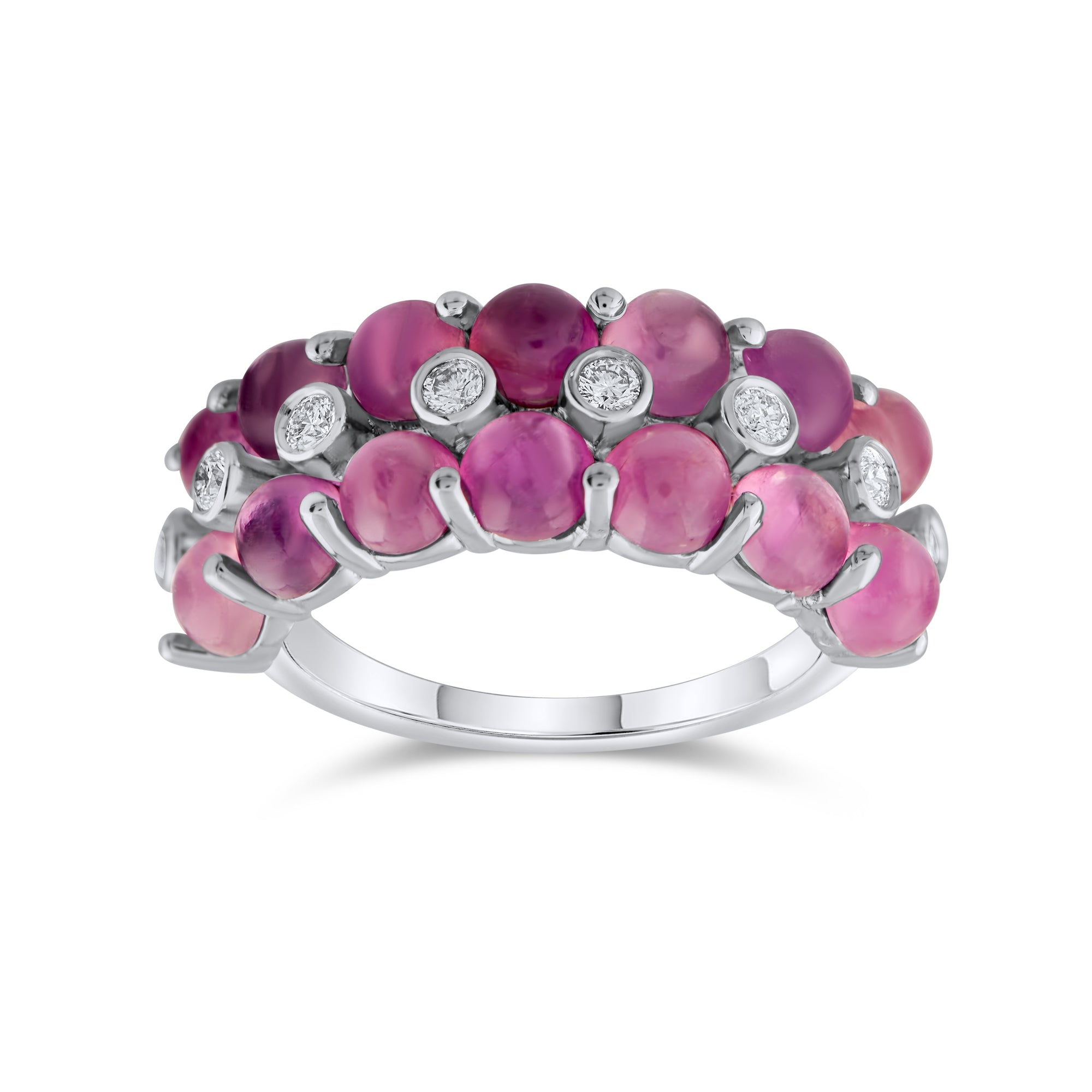 6.97 Carat Natural Diamond and Tourmaline Ring – Fine Jewelry Design - Gold Stone Diamond