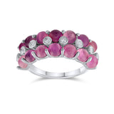 6.97 Carat Natural Diamond and Tourmaline Ring – Fine Jewelry Design - Gold Stone Diamond