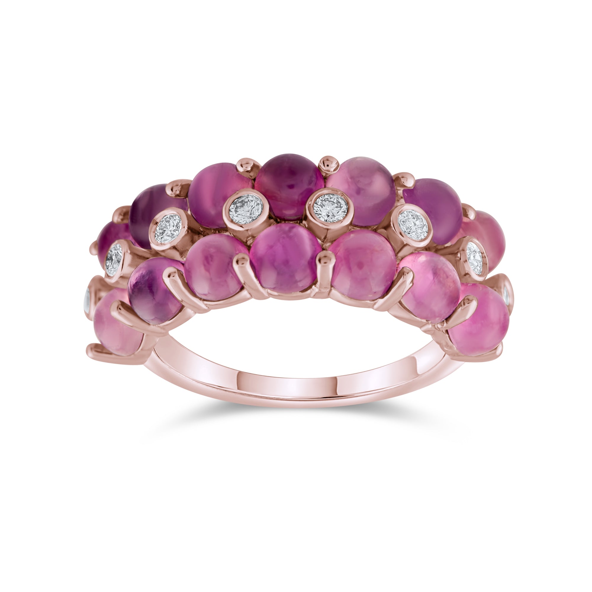 6.97 Carat Natural Diamond and Tourmaline Ring – Fine Jewelry Design - Gold Stone Diamond
