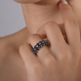 2.73 Carat Natural Diamond and Tanzanite Ring – Fine Jewelry Design - Gold Stone Diamond