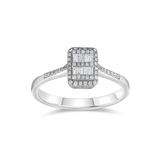 0.16 Carat Baguette Diamond Ring – Elegant Fine Jewelry Design - Gold Stone Diamond
