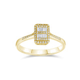 0.16 Carat Baguette Diamond Ring – Elegant Fine Jewelry Design - Gold Stone Diamond
