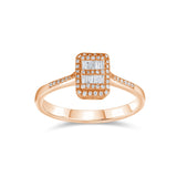 0.16 Carat Baguette Diamond Ring – Elegant Fine Jewelry Design - Gold Stone Diamond