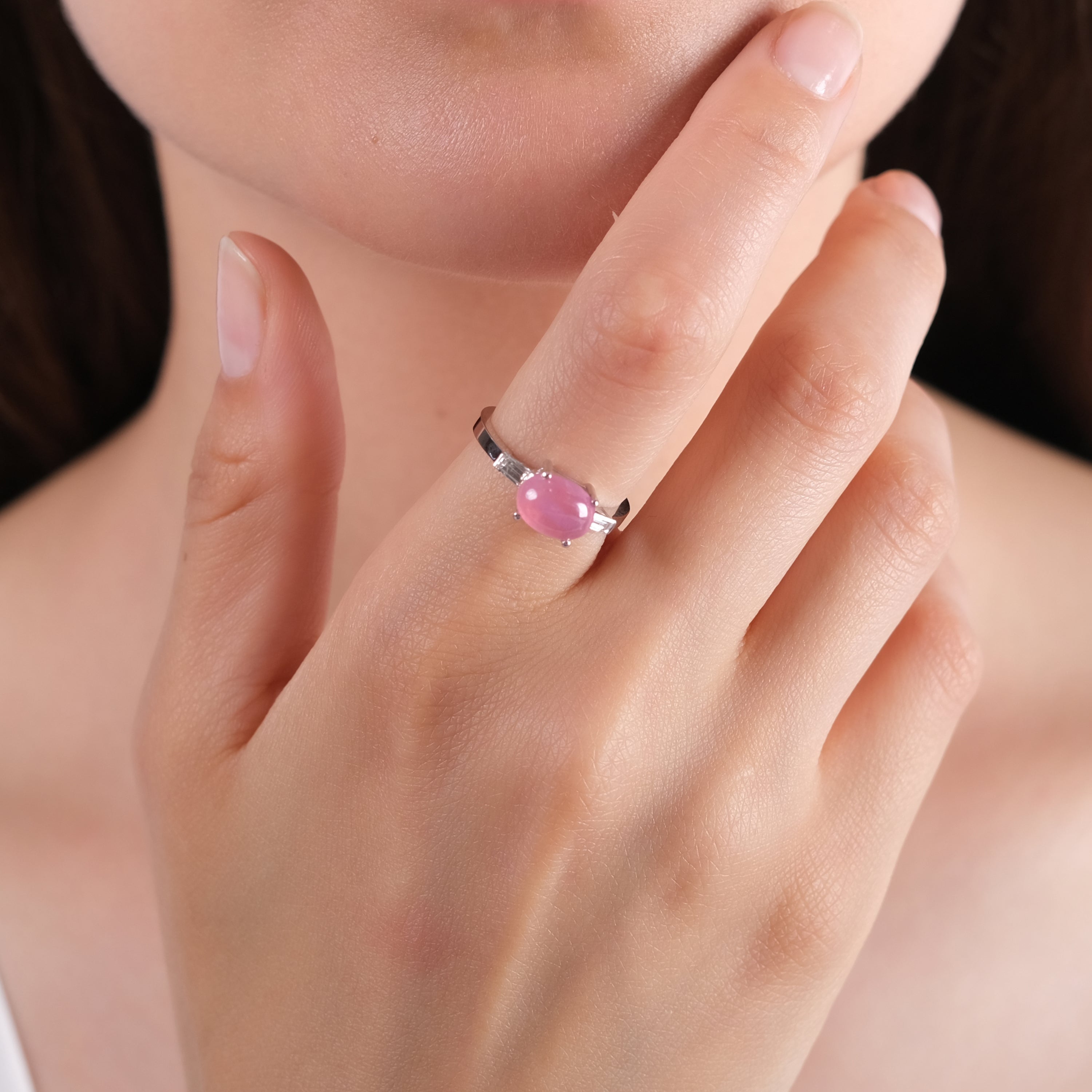 3.40 Carat Natural Diamond and Tourmaline Ring – Fine Jewelry Design - Gold Stone Diamond