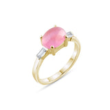 3.40 Carat Natural Diamond and Tourmaline Ring – Fine Jewelry Design - Gold Stone Diamond