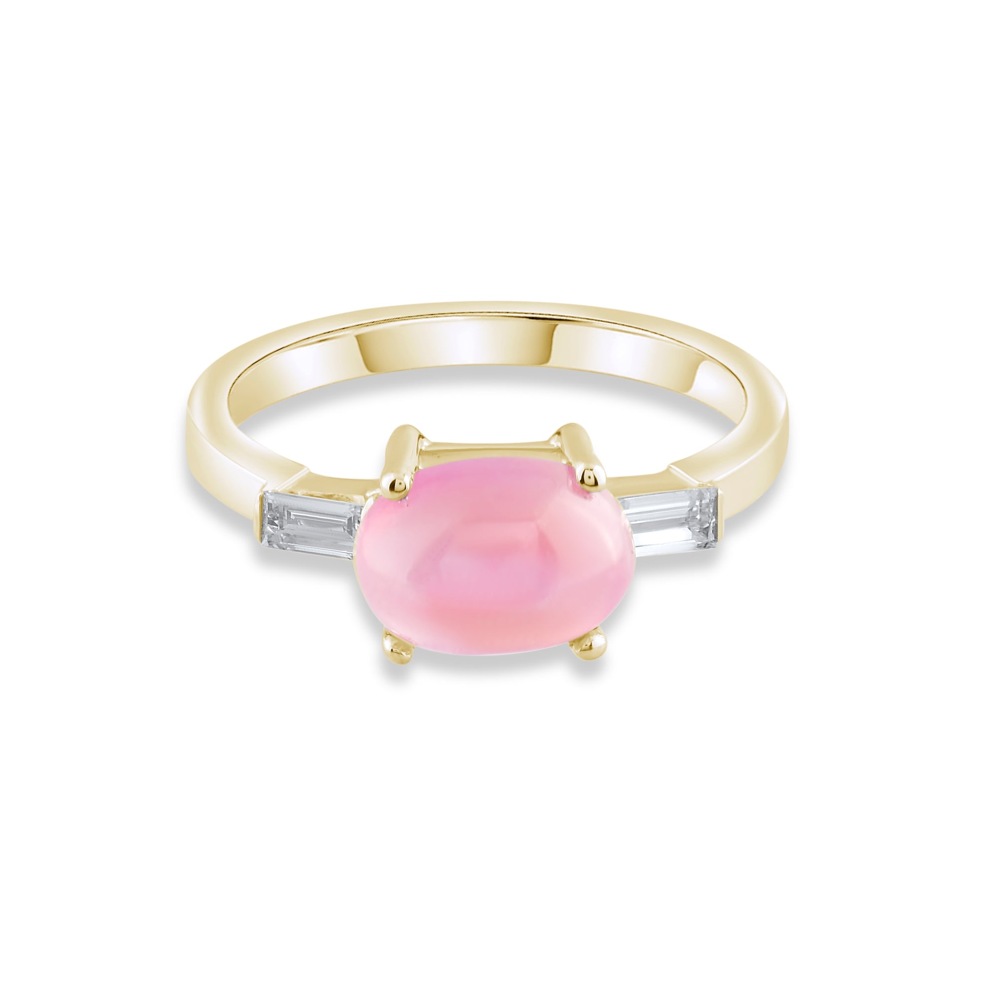 3.40 Carat Natural Diamond and Tourmaline Ring – Fine Jewelry Design - Gold Stone Diamond
