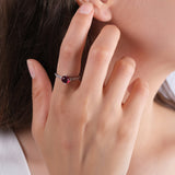 1.89 Carat Natural Diamond and Ruby Ring – Fine Jewelry Design - Gold Stone Diamond