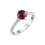 1.89 Carat Natural Diamond and Ruby Ring – Fine Jewelry Design - Gold Stone Diamond