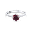 1.89 Carat Natural Diamond and Ruby Ring – Fine Jewelry Design - Gold Stone Diamond
