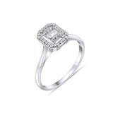 0.15 Carat Natural Baguette Diamond Ring – Fine Jewelry Design - Gold Stone Diamond