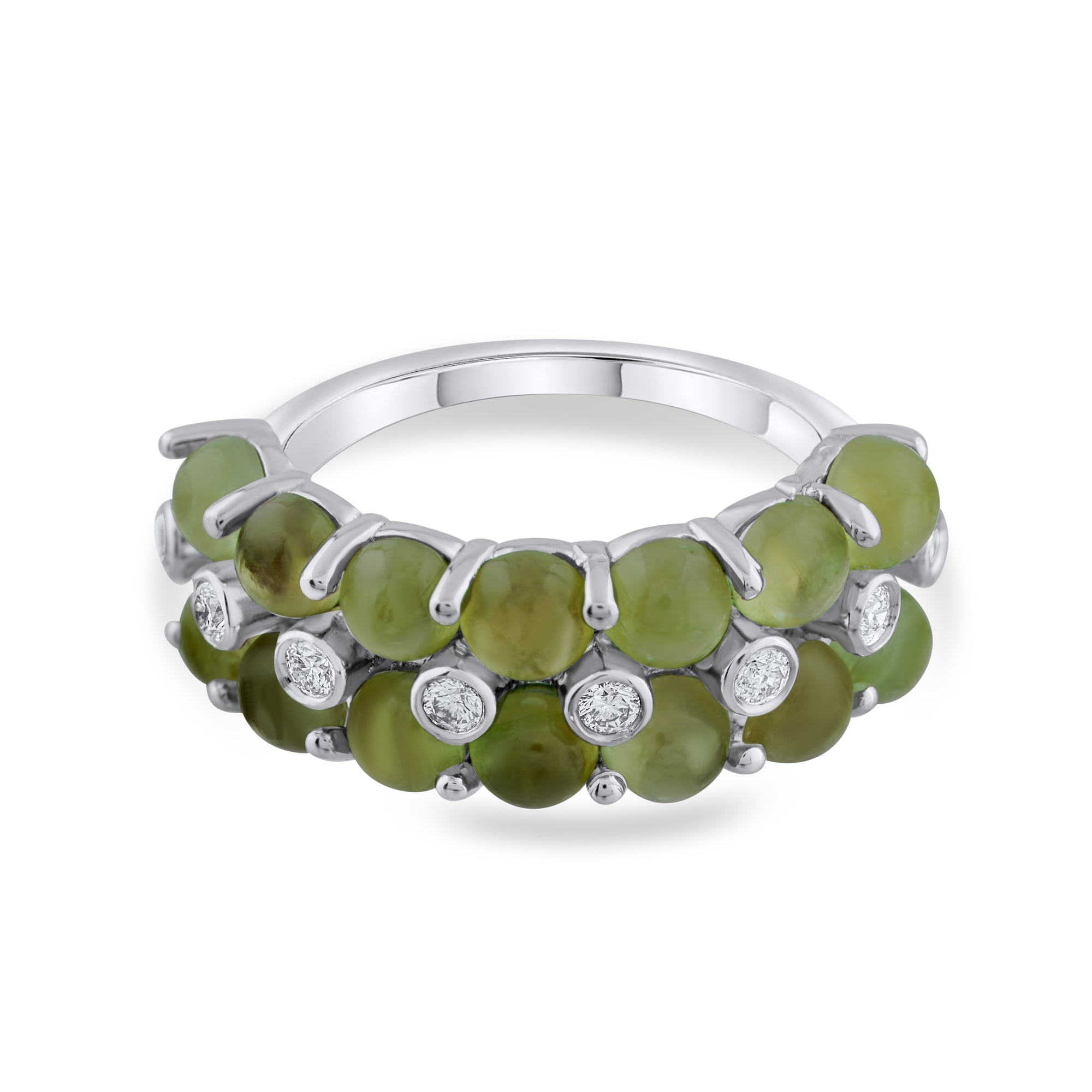 4.76 Carat Natural Diamond and Tourmaline Ring – Fine Jewelry Design - Gold Stone Diamond