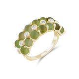 4.76 Carat Natural Diamond and Tourmaline Ring – Fine Jewelry Design - Gold Stone Diamond
