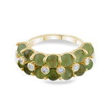 4.76 Carat Natural Diamond and Tourmaline Ring – Fine Jewelry Design - Gold Stone Diamond