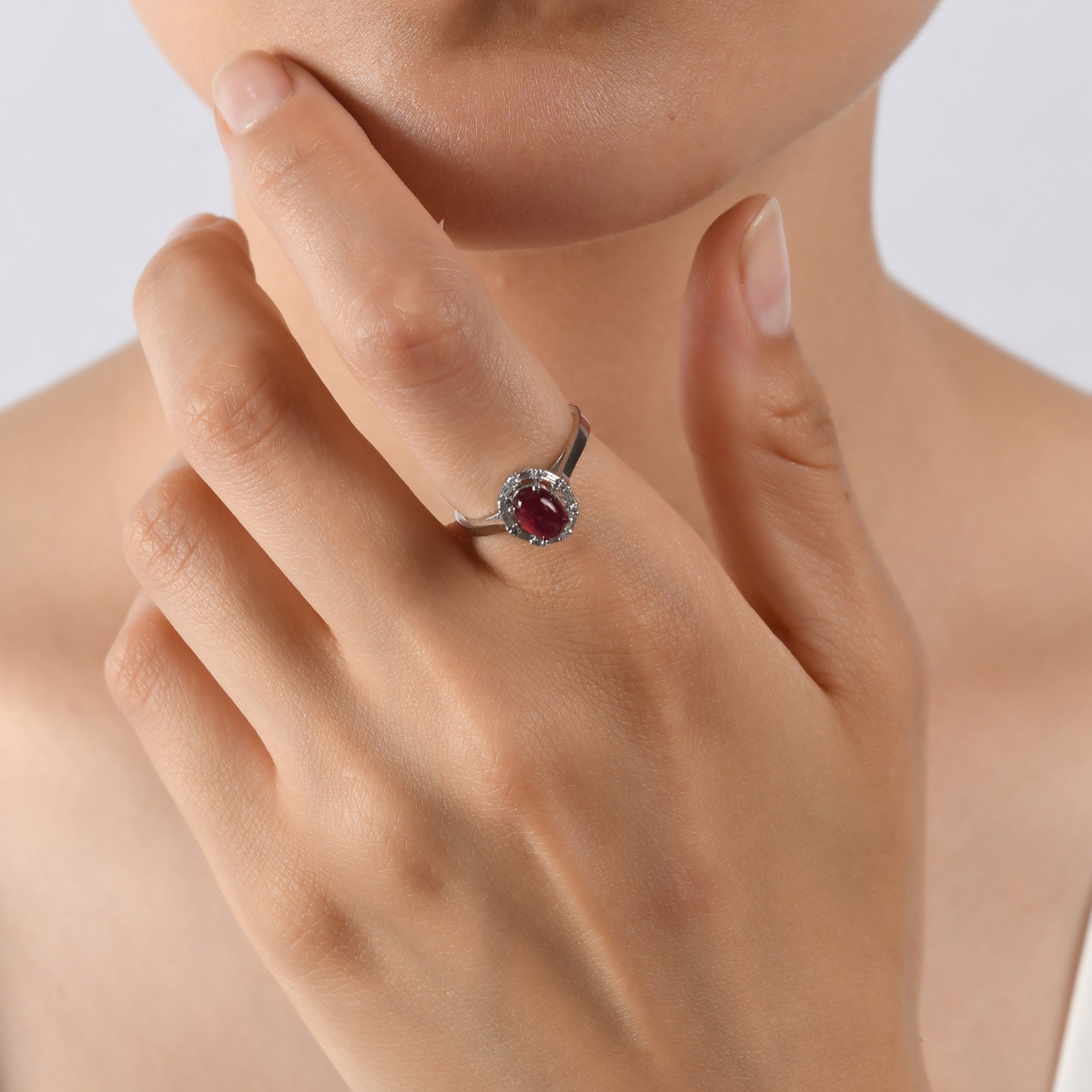 1.40 Carat Natural Baguette Diamond and Ruby Ring – Fine Jewelry Design - Gold Stone Diamond