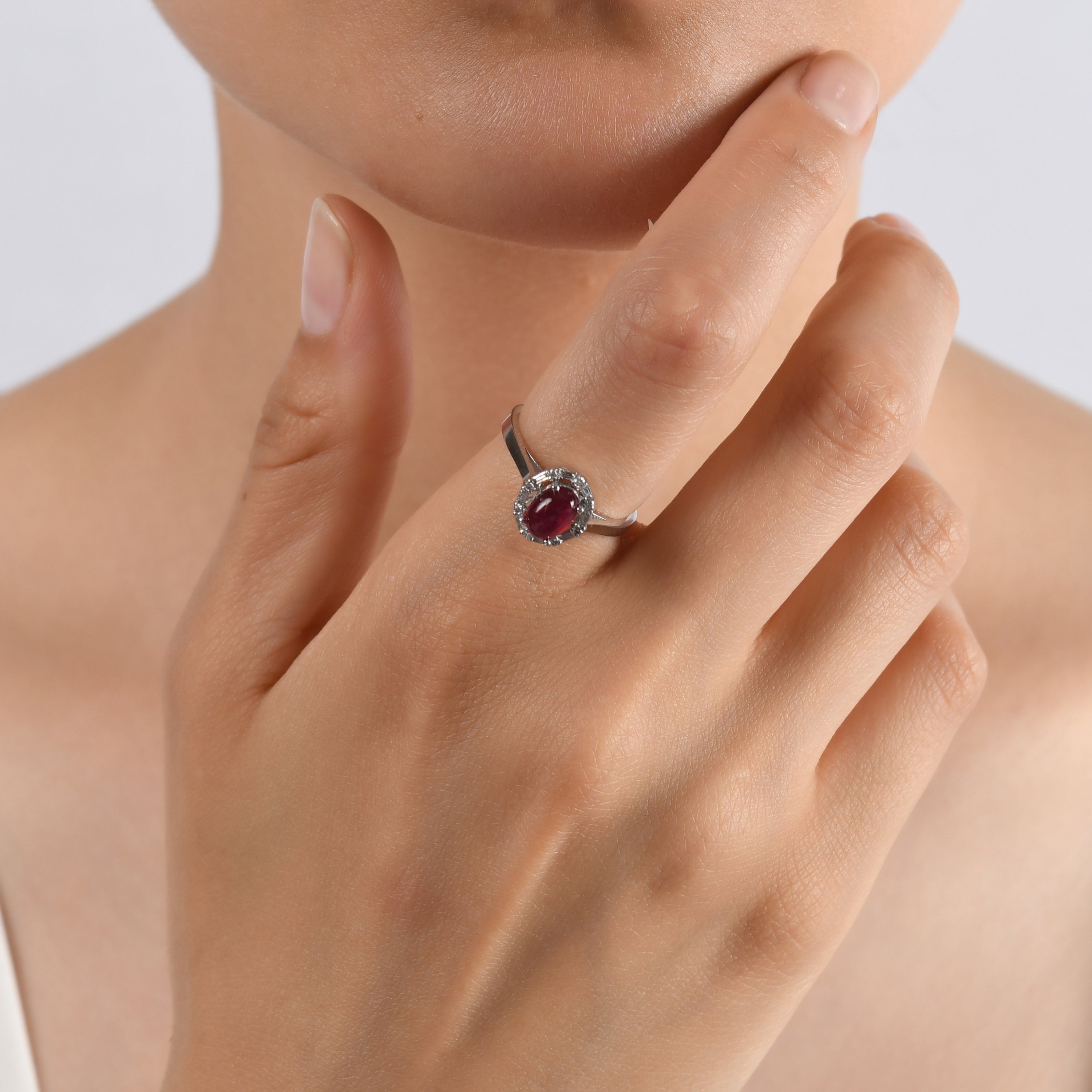 1.40 Carat Natural Baguette Diamond and Ruby Ring – Fine Jewelry Design - Gold Stone Diamond