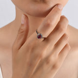 1.40 Carat Natural Baguette Diamond and Ruby Ring – Fine Jewelry Design - Gold Stone Diamond