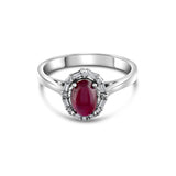 1.40 Carat Natural Baguette Diamond and Ruby Ring – Fine Jewelry Design - Gold Stone Diamond