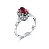 1.40 Carat Natural Baguette Diamond and Ruby Ring – Fine Jewelry Design - Gold Stone Diamond