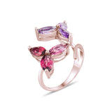 5.70 Carat Rhodolite and Amethyst Ring – Fine Jewelry Design - Gold Stone Diamond