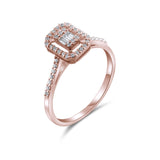 0.18 Carat Natural Baguette Diamond Ring – Fine Jewelry Design - Gold Stone Diamond