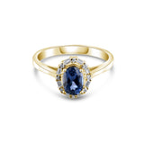 1.15 Carat Natural Diamond and Sapphire Ring – Fine Jewelry Design - Gold Stone Diamond