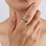 1.15 Carat Natural Diamond and Sapphire Ring – Fine Jewelry Design - Gold Stone Diamond