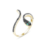 0.43 Carat Natural Diamond and Emerald Ring – Fine Jewelry Design - Gold Stone Diamond