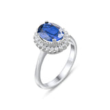 2.69 Carat Natural Diamond and Sapphire Ring – Fine Jewelry Design - Gold Stone Diamond