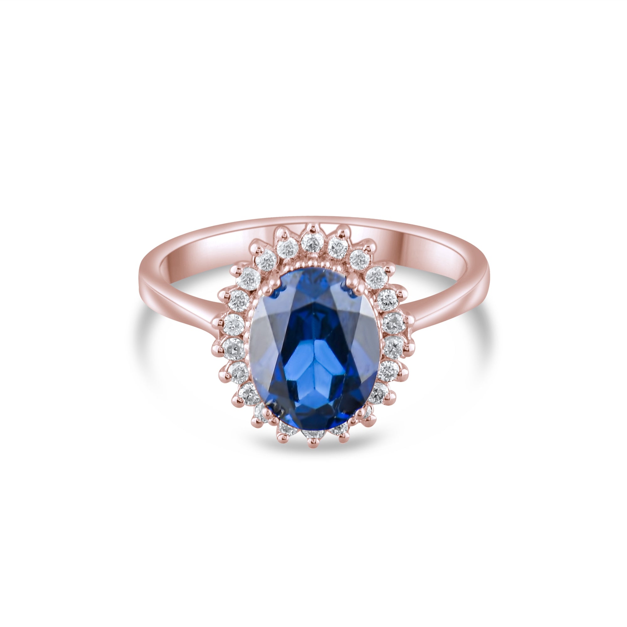 2.69 Carat Natural Diamond and Sapphire Ring – Fine Jewelry Design - Gold Stone Diamond