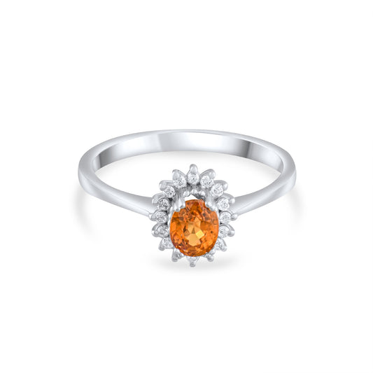 0.69 Carat Natural Diamond and Sapphire Ring – Fine Jewelry Design - Gold Stone Diamond