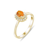 0.69 Carat Natural Diamond and Sapphire Ring – Fine Jewelry Design - Gold Stone Diamond
