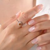 0.69 Carat Natural Diamond and Sapphire Ring – Fine Jewelry Design - Gold Stone Diamond