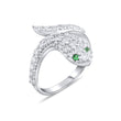 0.69 Carat Natural Diamond Snake Design Ring – Fine Jewelry Design - Gold Stone Diamond