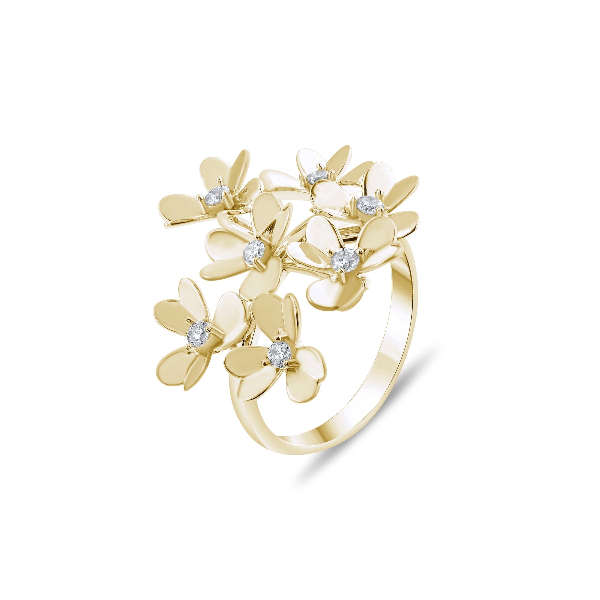 0.26 Carat Natural Diamond Ring – Fine Jewelry Design - Gold Stone Diamond