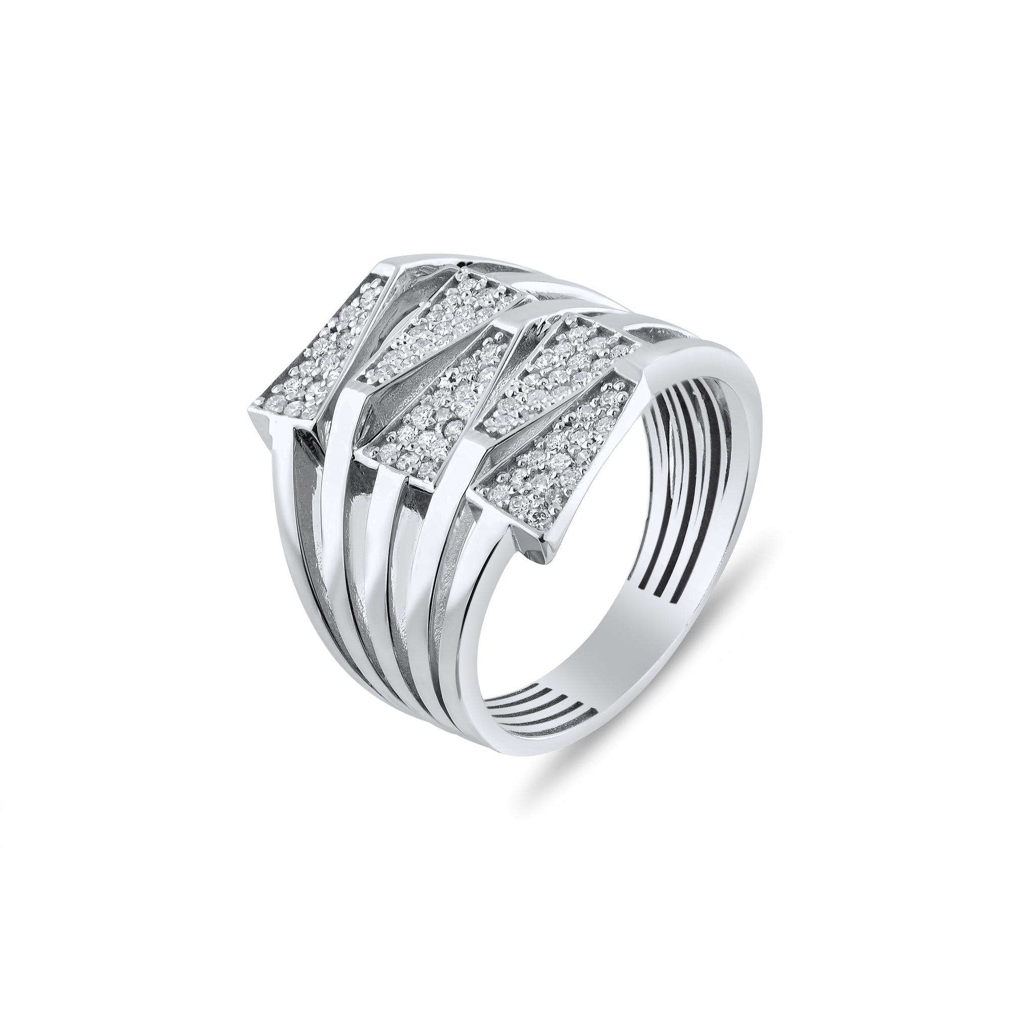 0.42 Carat Natural Diamond Ring – Fine Jewelry Design - Gold Stone Diamond