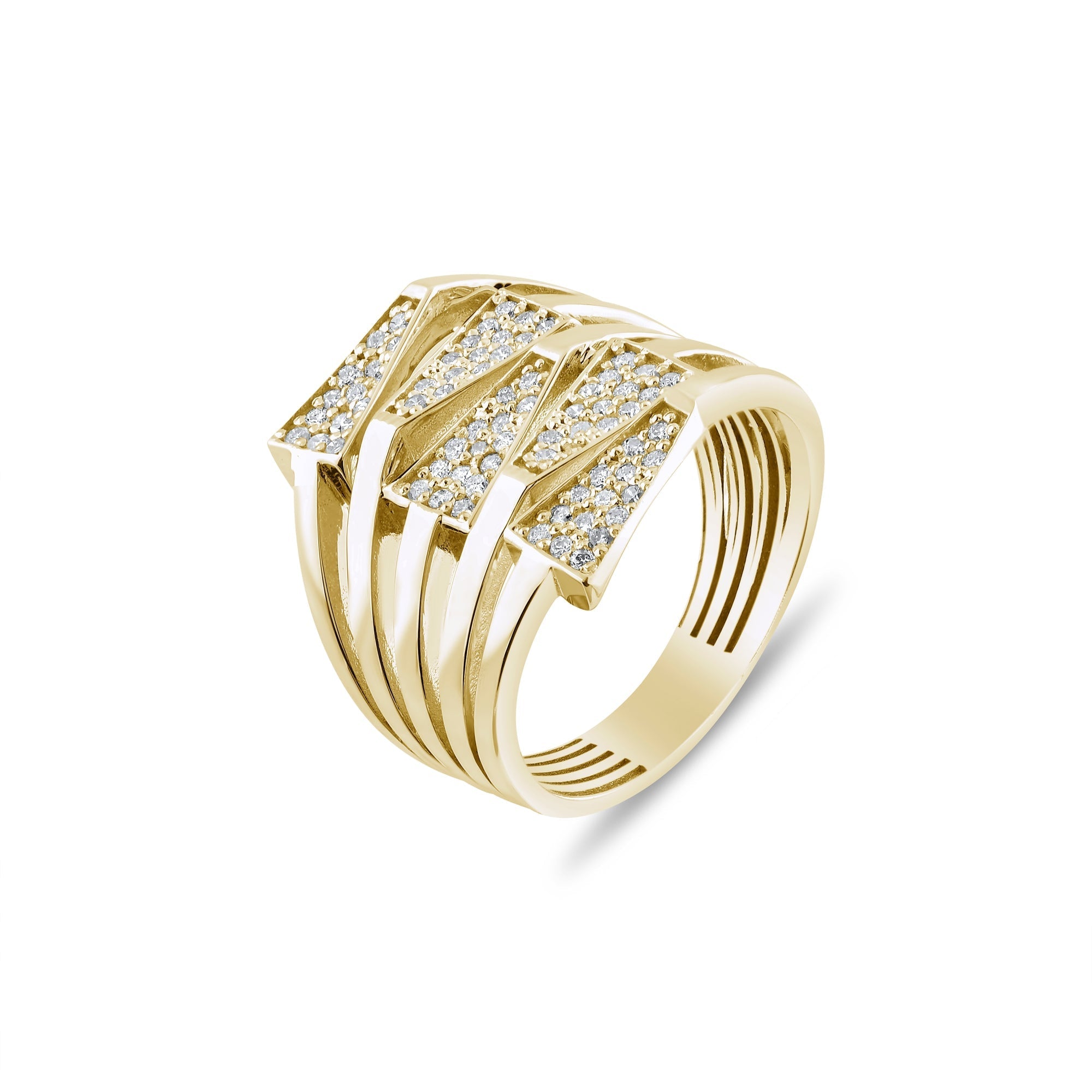 0.42 Carat Natural Diamond Ring – Fine Jewelry Design - Gold Stone Diamond