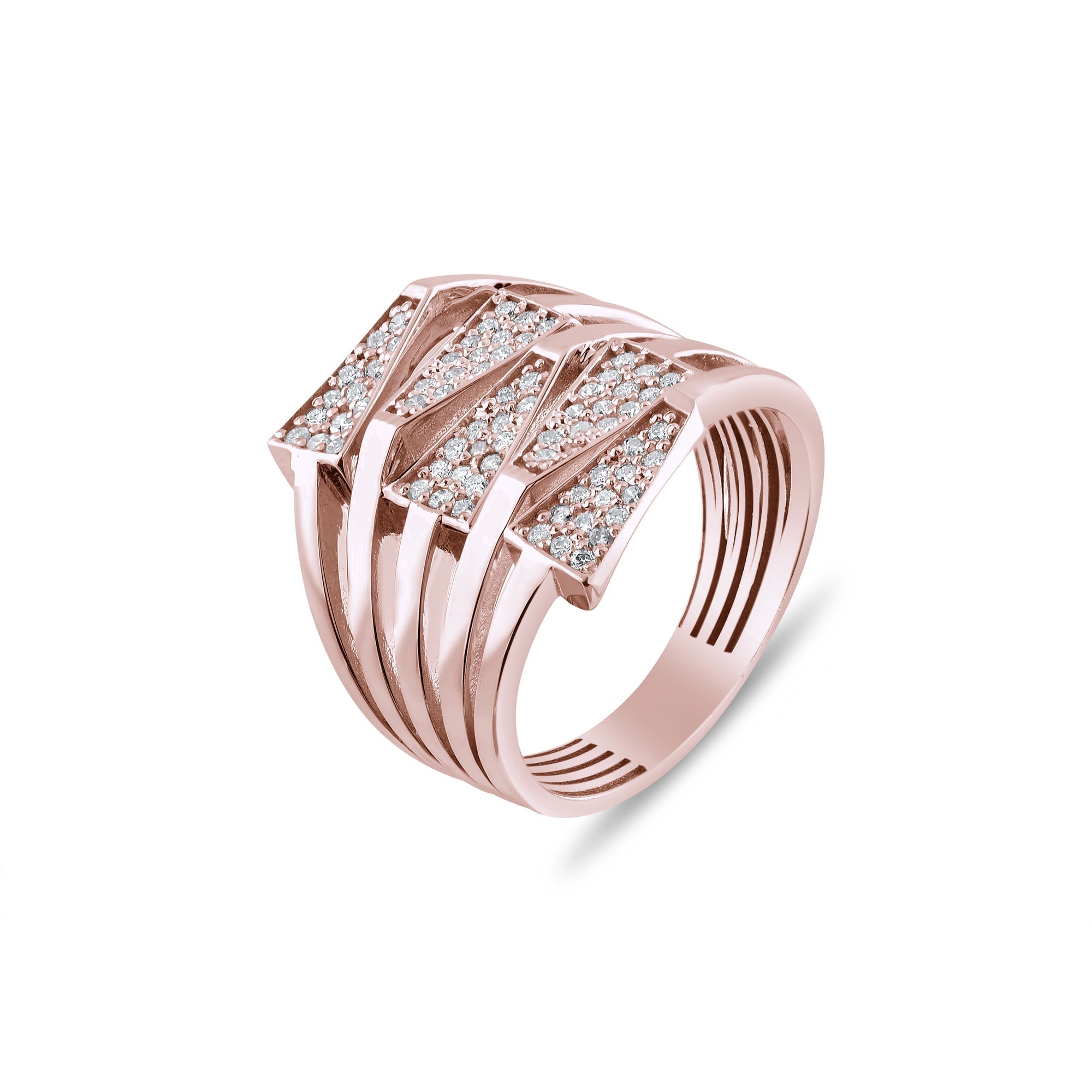 0.42 Carat Natural Diamond Ring – Fine Jewelry Design - Gold Stone Diamond